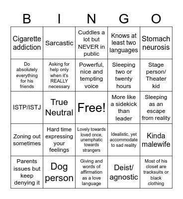 Jonasz Piotrowicz Bingo Card