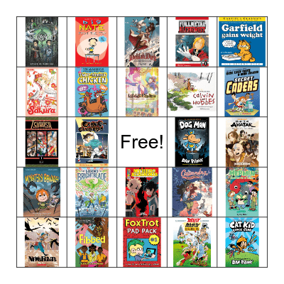 Graphic Novels Book Bingo Card