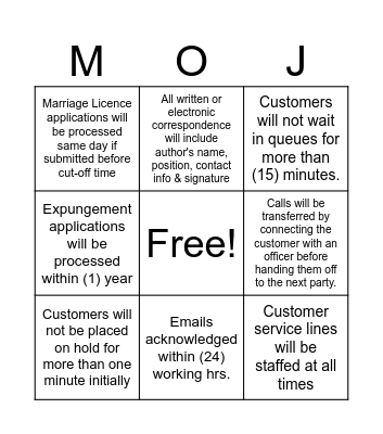 Bingo Card