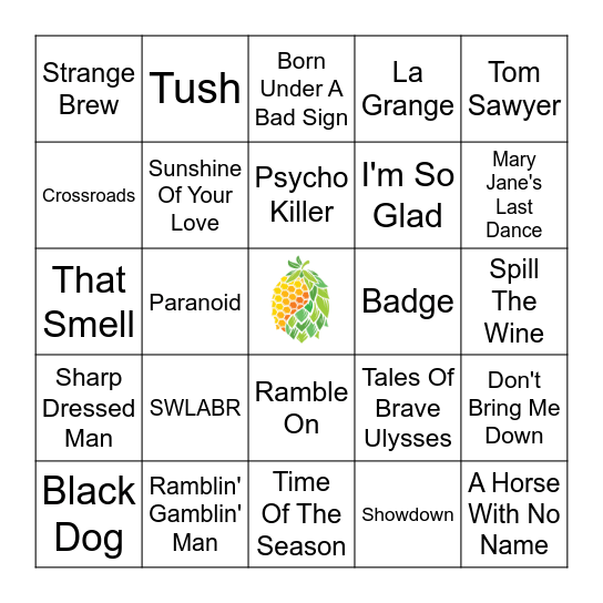 Cream & More Bingo Card