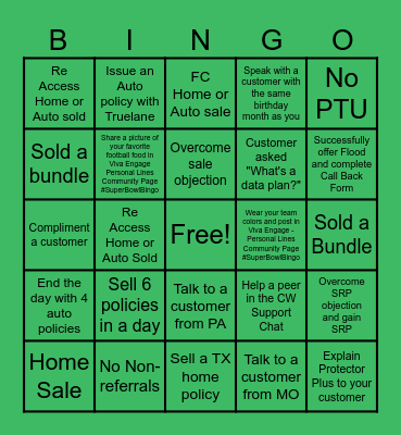 PL Super Bowl Bingo Card