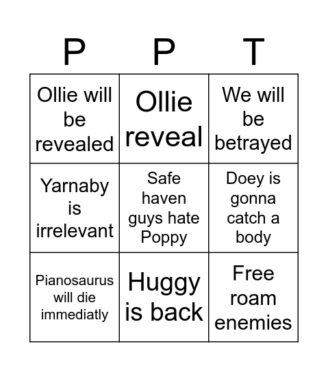 ppt4 Bingo Card