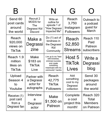 fg Bingo Card