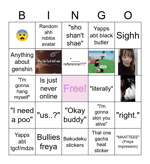 Awesome bingo!!! Bingo Card