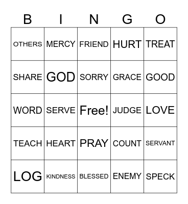 LOVE IN ACTION Bingo Card