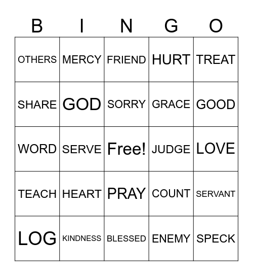 LOVE IN ACTION Bingo Card