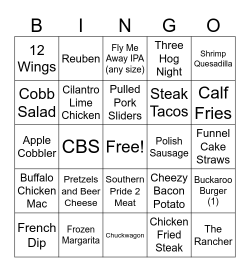 HAPPY FRIDAY! :) Bingo Card