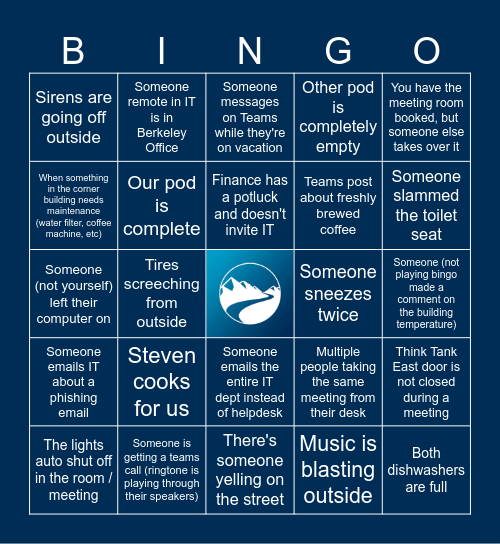 IT Bingo V6 Bingo Card