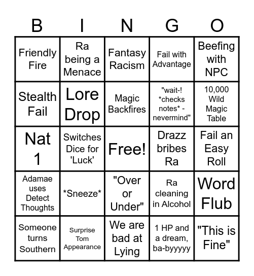 Gallipoli Bingo! Bingo Card