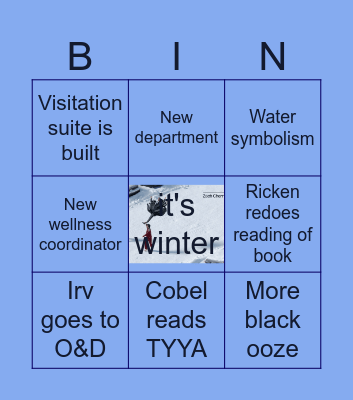 S2E03 bingo Card