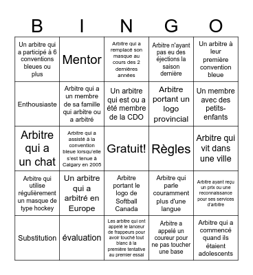 Bingo Bleu #80 - FR Bingo Card