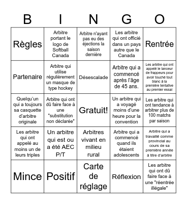 Bingo Bleu #93 - FR Bingo Card