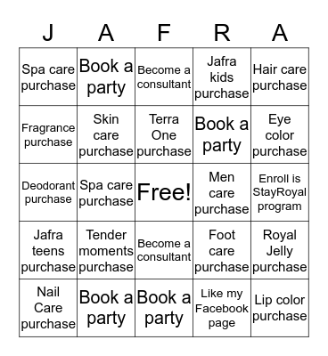 Tyger's Party Bingo! Bingo Card