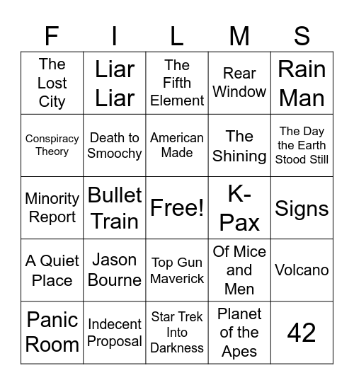 Movies_02012025 Bingo Card
