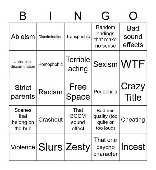 Tomorrow’s Teachings Bingo Card