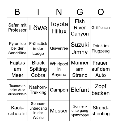 africa-special Bingo Card