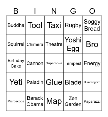 Infinite Craft Bingo Card