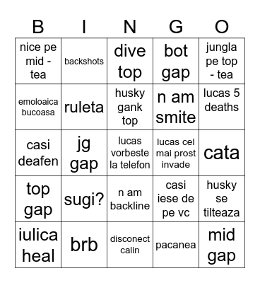 flex Bingo Card
