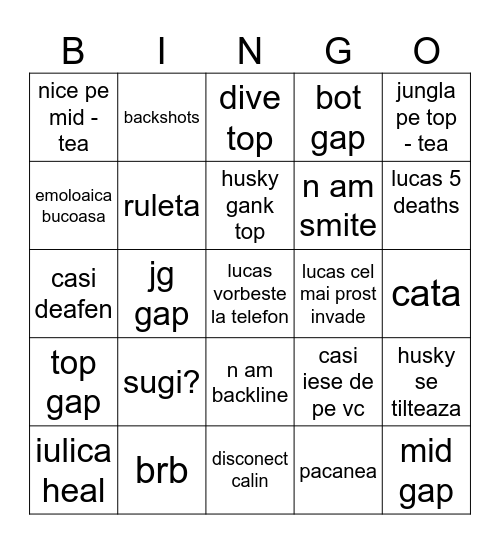 flex Bingo Card