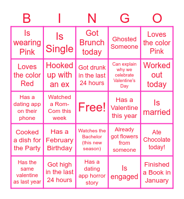 Galentine's Bingo! Bingo Card