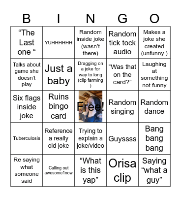 Ashley Bingo Card