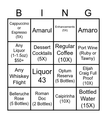February Sales Bingo Card