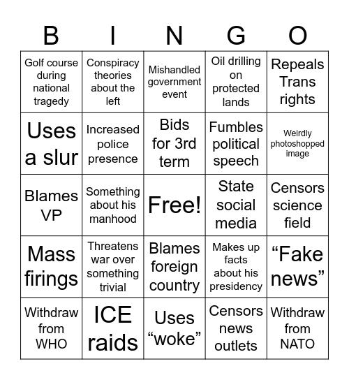 #47 Bingo Card