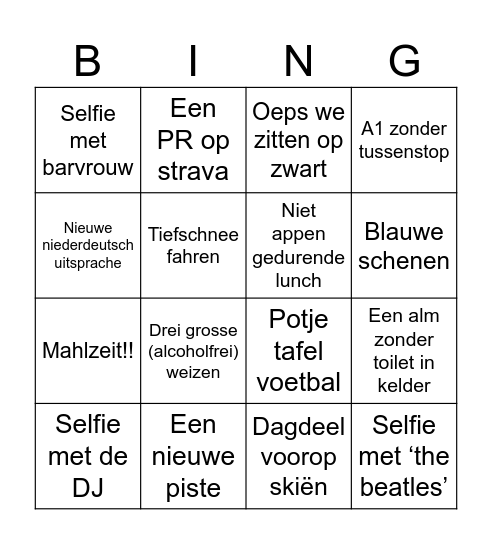 Mauterndorf 2025 Bingo Card