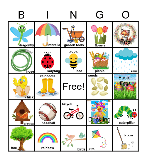 Spring Bingo Card