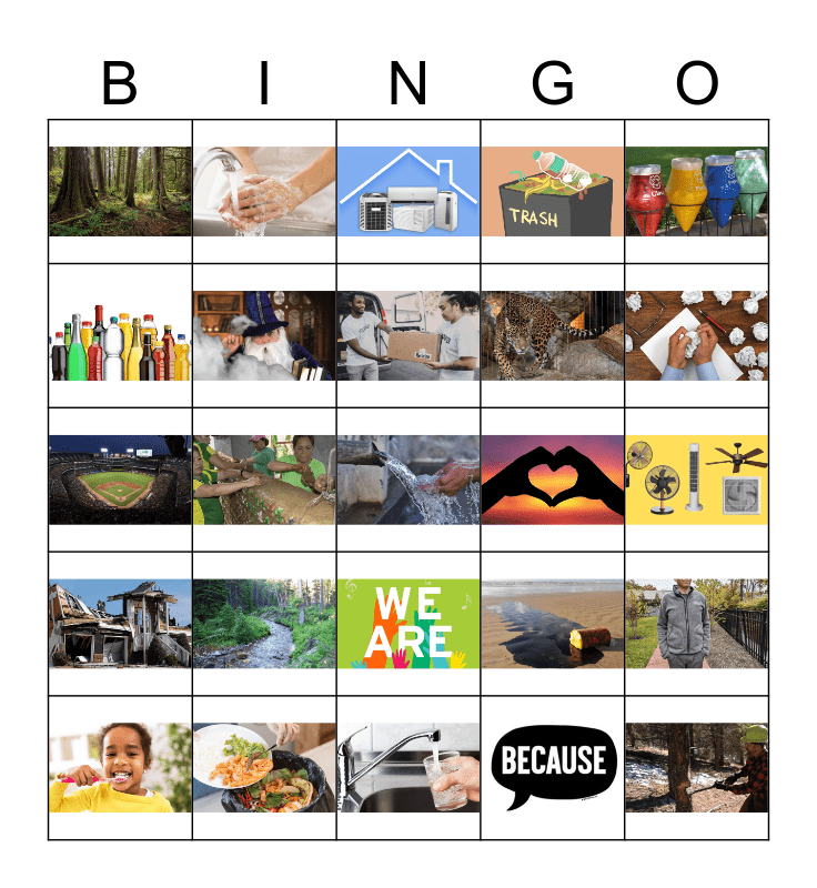 Flocabulary Reduce, Reuse, Recycle Bingo Card
