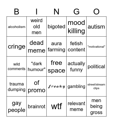 second reels bingo Card
