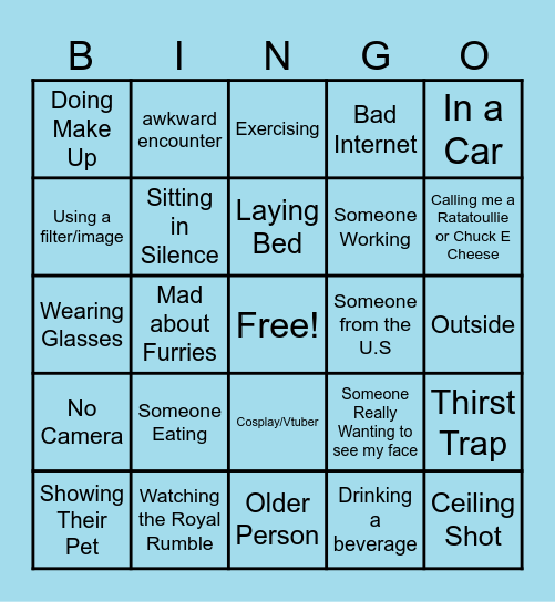 co-host bingo Card