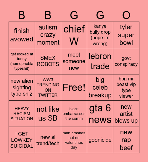 INTERIOR CROCODILE JBL FETTY DON`T USE ONLY FOR SORA Bingo Card