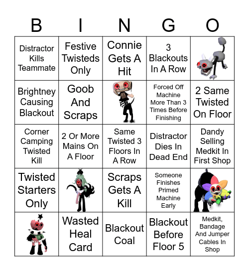 Dandy Bingo Card
