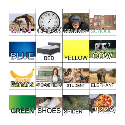 Bingo i 3. klasse Bingo Card