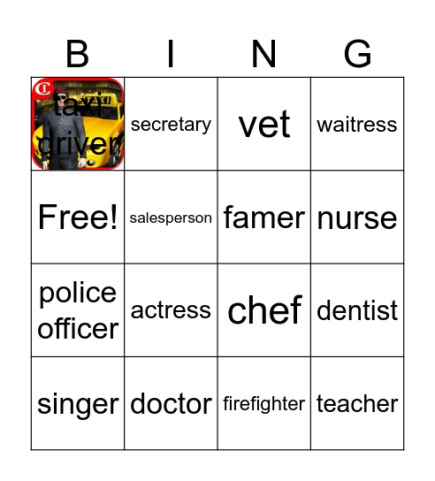 Occupation Bingo Card