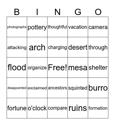 The Case of the Cave Drawings  &  The Cave Bingo Card