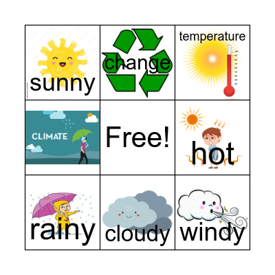 weather Bingo Card