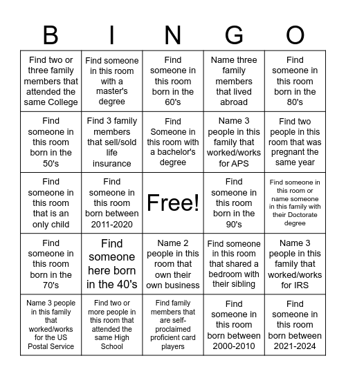 WE GOT SOMETHING IN COMMON Bingo Card