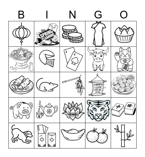 LUNAR NEW YEAR BINGO Card