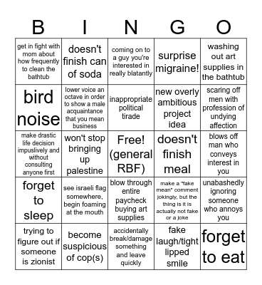 LEILA BINGO Card