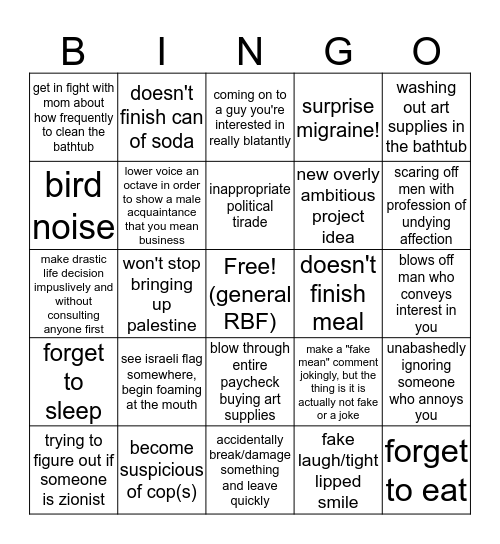 LEILA BINGO Card