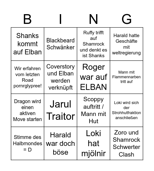 4 Kaiser Bingo Tudy Bingo Card