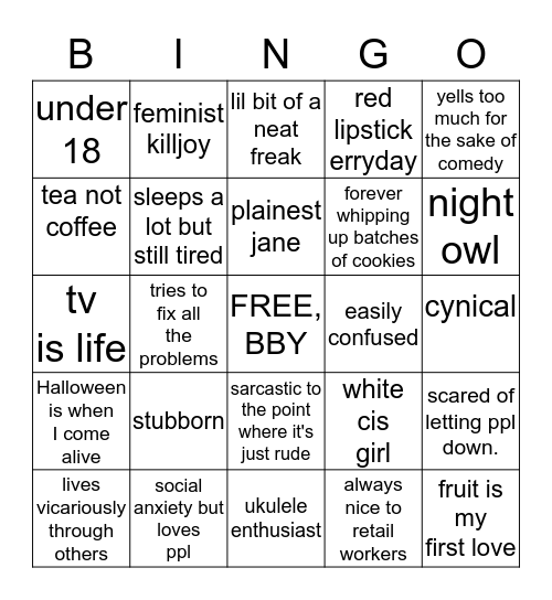 ✨Jaynie's bingo✨ Bingo Card