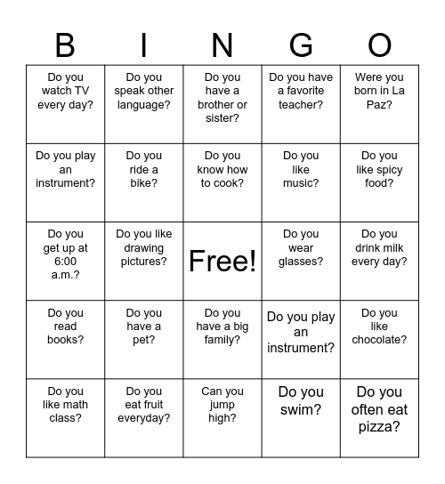 YES, I DO! - YES, I AM! Bingo Card