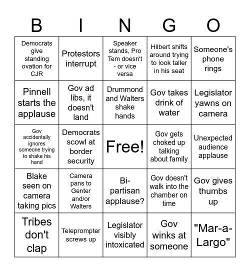 2025 SOTS Bingo Card