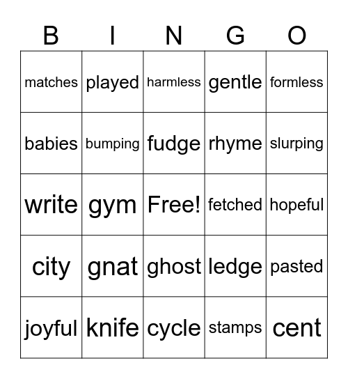 Elspeth Bingo! Bingo Card