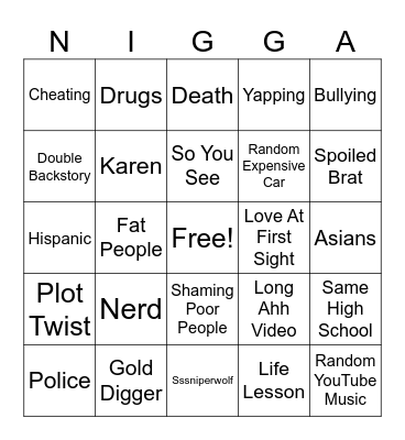 Dhar Mann Bingo Card