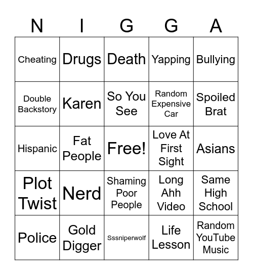 Dhar Mann Bingo Card
