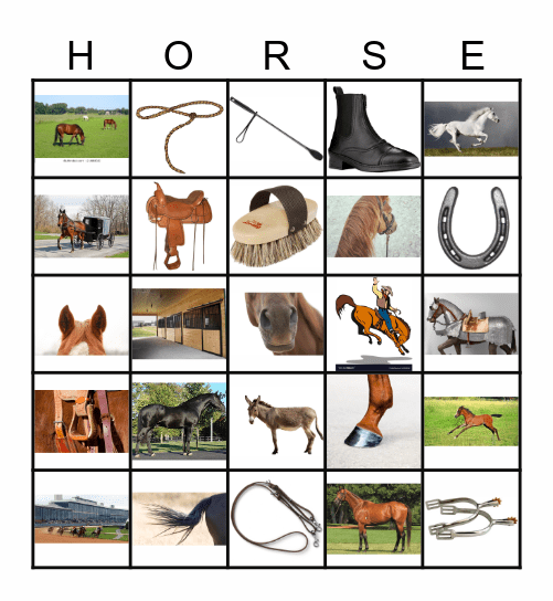 HORSE Bingo Card